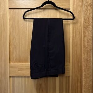 Men’s Banana Republic Slim Solid Non-Iron Stretch Pants, Black, 31x32